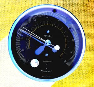 29.09.2019 Manufakturen-Blog-PopArt-Projekt: Hygrometer, goldgelb - basierend auf einem Foto bei Feingerätebau K. Fischer aus Drebach, ein Entwurf von Mark Braun (Foto: Wigmar Bressel)