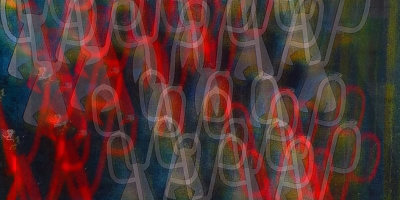 18.06.2021 Manufakturen-Blog-PopArt-Projekt: Scheren II, Hologramm rot - basierend auf einem Foto in der Glasmanufaktur Harzkristall, farbgedreht und in ein Hologramm von HoloLab-Betreiber Jürgen Eichler verwandelt, von mir wieder verfremdet... (Foto: Wigmar Bressel)