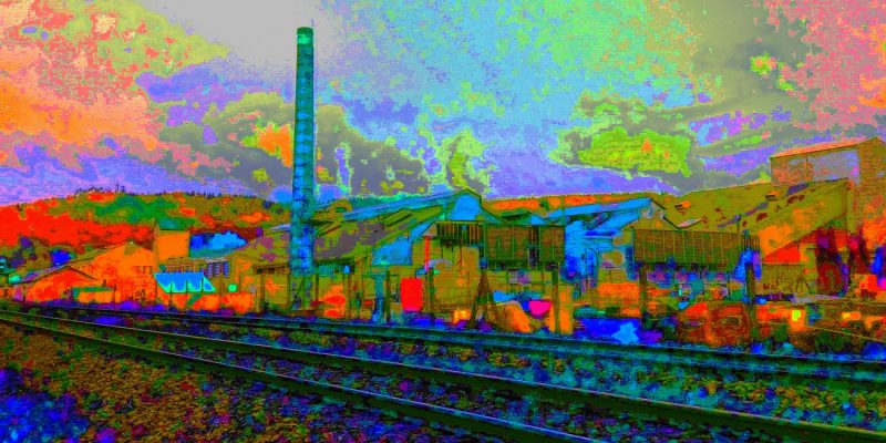 23.07.2022 Manufakturen-Blog-PopArt-Projekt: Die Glasmanufaktur Lalique, blau - in Wingen-sur-Moder (Foto: Wigmar Bressel)