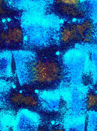 06.02.2020 Manufakturen-Blog-PopArt-Projekt: Rollmops abstrakt, blau - basierend auf einem Foto in der Produktion von Wismar-Fisch in Wismar (Foto: Wigmar Bressel)