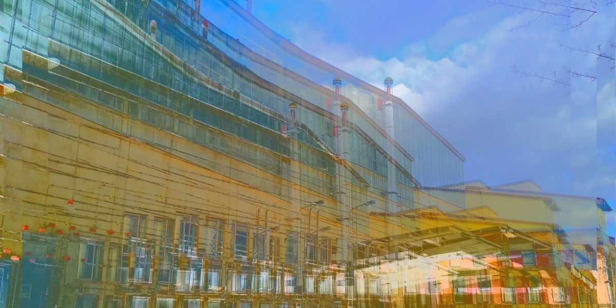 26.10.2022 Manufakturen-Blog-PopArt-Projekt: Weimar-Porzellan IV, blau - Produktionsgebäude in Blankenhain im Jahr 2020 fotografiert (Foto: Wigmar Bressel)