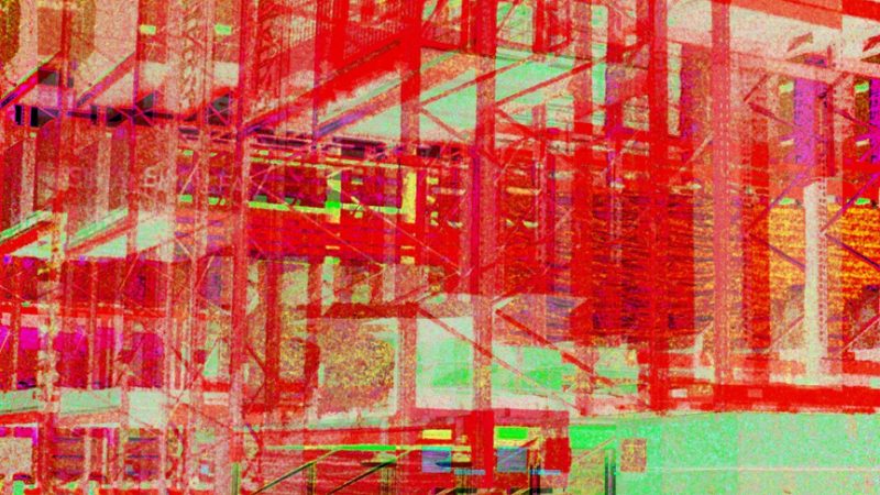 08.06.2021 Manufakturen-Blog-PopArt-Projekt: Hochregallager I, rot - basierend auf einem Foto in der Produktion der Matratzen-Manufaktur Wulff Med Tec in Fedderingen - 'made in Dithmarschen' (Foto: Wigmar Bressel)