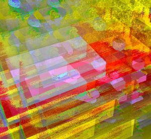 13.11.2022 Manufakturen-Blog-PopArt-Projekt: Badezimmer II, gelb - basierend auf einem Foto aus der Möbelmanufaktur Diedrichs Creativ-Bad in Hallenberg (Grafik: Wigmar Bressel)