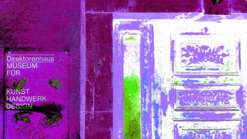 18.05.2021 Manufakturen-Blog-PopArt-Projekt: Direktorenhaus II, brombeer - basierend auf einem Foto des Eingangsportals des 'Direktorenhaus - Museum für Kunst Handwerk Design', Ausstellungsort meines PopArt-Projekts im Jahr 2021 (Foto: Wigmar Bressel)