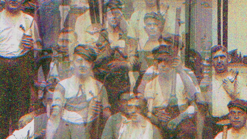 02.06.2021 Manufakturen-Blog-PopArt-Projekt: Mitarbeiter I, sandfarben - basierend auf einem historischen Foto aus dem Jahr 1926 von Mitarbeitern der Silberwarenmanufaktur Koch & Bergfeld in Bremen (Repro: Wigmar Bressel)