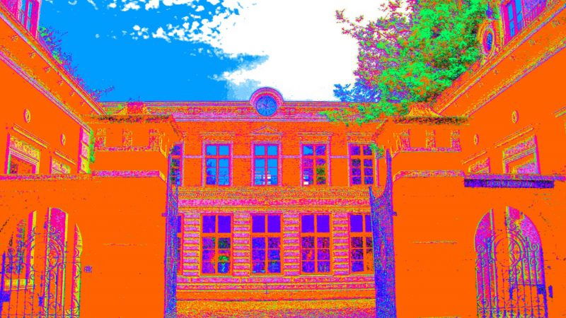 19.12.2020 Manufakturen-Blog-PopArt-Projekt: Koch & Bergfeld Silberwarenmanufaktur, orange - basierend auf einem Foto der im Jahr 1829 in Bremen gegründeten Silberschmiede. (Foto: Wigmar Bressel)