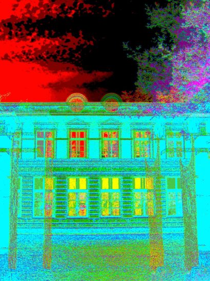 31.12.2020 Manufakturen-Blog-PopArt-Projekt: Koch & Bergfeld Silberwarenmanufaktur, türkis - basierend auf einem Foto der im Jahr 1829 in Bremen gegründeten Silberschmiede. (Foto: Wigmar Bressel)