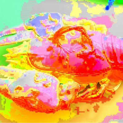 20.09.2023 Manufakturen-Blog-PopArt-Projekt: Pink Lobster I - basierend auf einem Foto einer Menage aus der Porzellanmanufaktur Meissen aus dem 18. Jahrhundert im Grassimuseum in Leipzig (Foto: Wigmar Bressel)