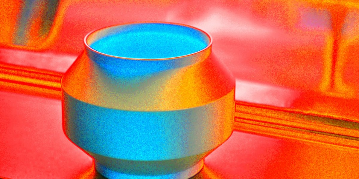 Manufakturen-Blog-PopArt-Projekt: Windlicht, blau / orange (Foto: Wigmar Bressel)