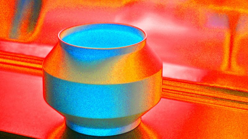 Manufakturen-Blog-PopArt-Projekt: Windlicht, blau / orange (Foto: Wigmar Bressel)