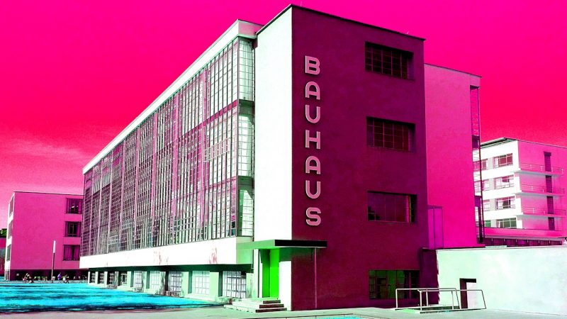 Manufakturen-Blog-PopArt-Projekt: Bauhaus Dessau, magenta (Foto: Wigmar Bressel)