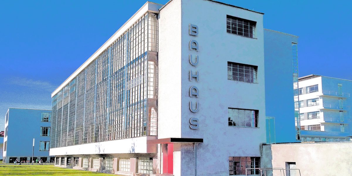 Manufakturen-Blog-PopArt-Projekt: Bauhaus Dessau, hellblau (Foto: Wigmar Bressel)
