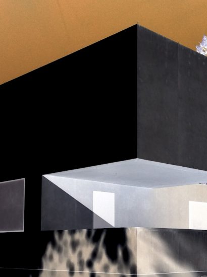 Manufakturen-Blog-PopArt-Projekt: Meisterhaus Gropius, black (Foto: Wigmar Bressel) - basierend auf einem Foto vom Nachbau des im Krieg zerstörten Wohnhauses von Walter Gropius in der Meisterhäuser-Siedlung des Bauhauses in Dessau