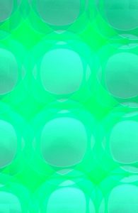 Manufakturen-Blog-PopArt-Projekt: Schalen (Fahnen), lindgrün (Foto: Wigmar Bressel) - basierend auf einem Foto von Porzellanschalen während der Produktion in der Werkstatt der Independent-Keramikerin Claudia Schoemig in der Raumerstraße 35 in Berlin