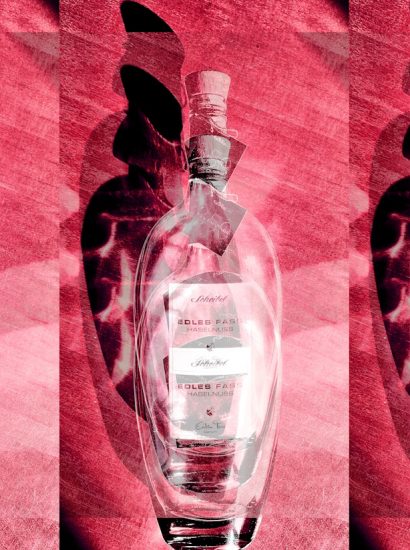 Manufakturen-Blog-PopArt-Projekt: Haselnuss sechsfach, johannisbeerrot (Foto: Wigmar Bressel) Emil Scheibel Schwarzwald-Brennerei Kappelrodeck