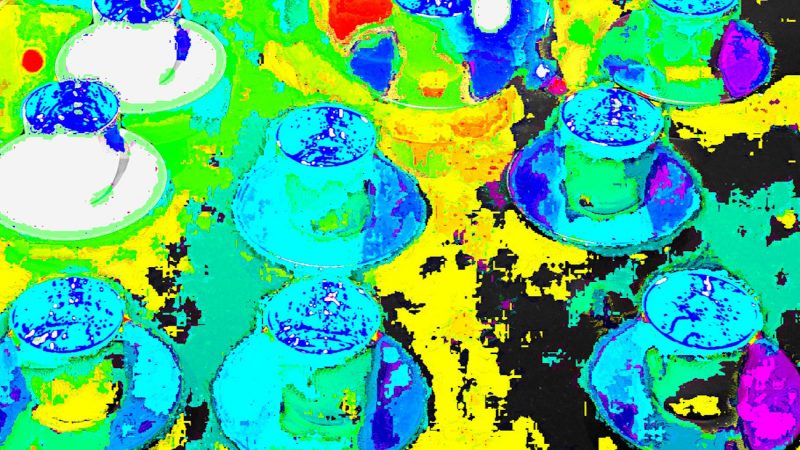 Manufakturen-Blog-PopArt-Projekt: Gläser, türkis (Foto: Wigmar Bressel) Glashütte Eisch Zwiesel Frauenau