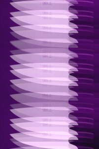 Manufakturen-Blog-PopArt-Projekt: Kochmesser III, purpur (Foto: Wigmar Bressel) - basierend auf einem Foto der Messermanufaktur Güde in Solingen vom Kochmesser 'The Knife'