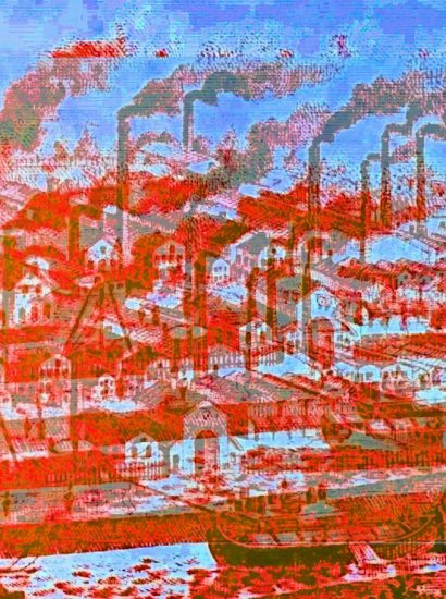 Manufakturen-Blog-PopArt-Projekt: Eisenhütte Augustfehn II, rot (Foto: Wigmar Bressel)