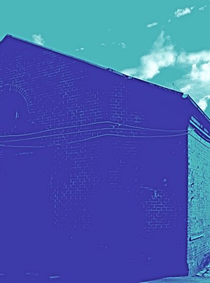 Manufakturen-Blog-PopArt-Projekt: Koch & Bergfeld Silberwarenmanufaktur II, blau (Grafik: Wigmar Bressel)