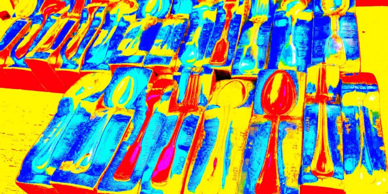 Manufakturen-Blog-PopArt-Projekt: Stahlwerkzeuge III, gelb (Foto: Wigmar Bressel) Koch & Bergfeld Silberwarenmanufaktur Bremen