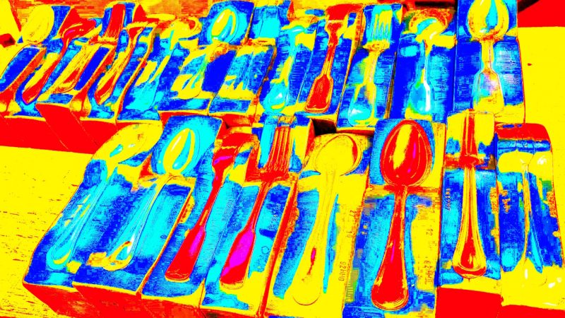 Manufakturen-Blog-PopArt-Projekt: Stahlwerkzeuge III, gelb (Foto: Wigmar Bressel) Koch & Bergfeld Silberwarenmanufaktur Bremen