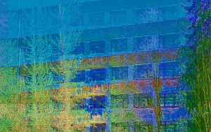 Manufakturen-Blog-PopArt-Projekt: Kösener Spielzeugmanufaktur, blau (Foto: Wigmar Bressel) Altes Werk DDR Bad Kösen