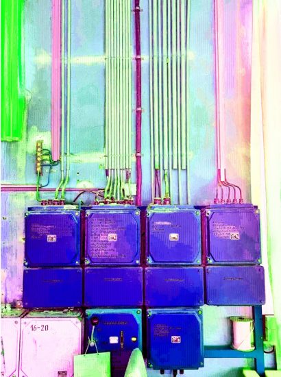 Manufakturen-Blog-PopArt-Projekt: Elektroverteilung I, blau (Foto: Wigmar Bressel)
