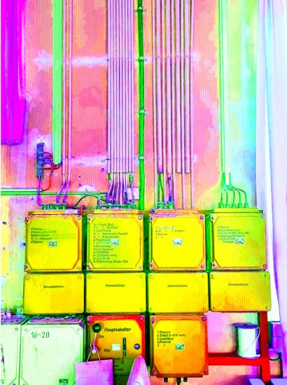 Manufakturen-Blog-PopArt-Projekt: Elektroverteilung I, gelb (Foto: Wigmar Bressel)