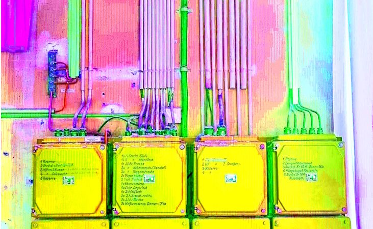 Manufakturen-Blog-PopArt-Projekt: Elektroverteilung I, gelb (Foto: Wigmar Bressel)
