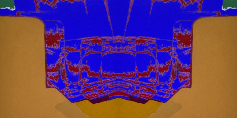 Manufakturen-Blog-PopArt-Projekt: Sofas II, ultramarienblau / ocker (Foto: Wigmar Bressel) basierend auf einem Siebdruck von zwei Sofas der Sitzmöbelmanufaktur Gehlenborg im niedersächsischen Lindern