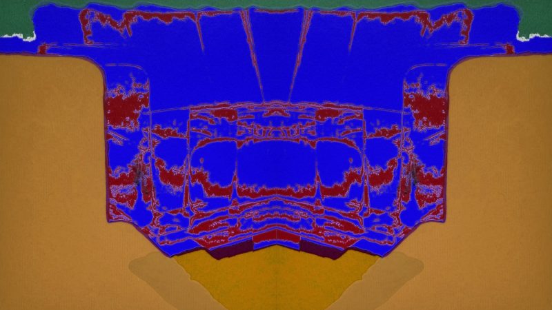 Manufakturen-Blog-PopArt-Projekt: Sofas II, ultramarienblau / ocker (Foto: Wigmar Bressel) basierend auf einem Siebdruck von zwei Sofas der Sitzmöbelmanufaktur Gehlenborg im niedersächsischen Lindern