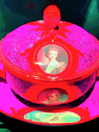 Manufakturen-Blog-PopArt-Projekt: Deckelterrine I, pink / rot (Foto: Wigmar Bressel)