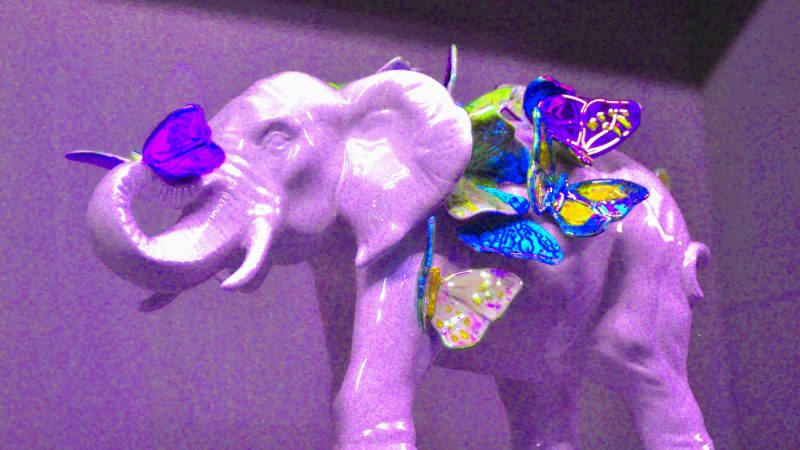 Manufakturen-Blog-PopArt-Projekt: Lila Elefant (Foto: Wigmar Bressel)