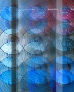 Manufakturen-Blog-PopArt-Projekt: Schalen III, blau (Wigmar Bressel) - basierend auf einem Foto in der Werkstatt der Independent-Keramikerin Frauke Alber in Bremen