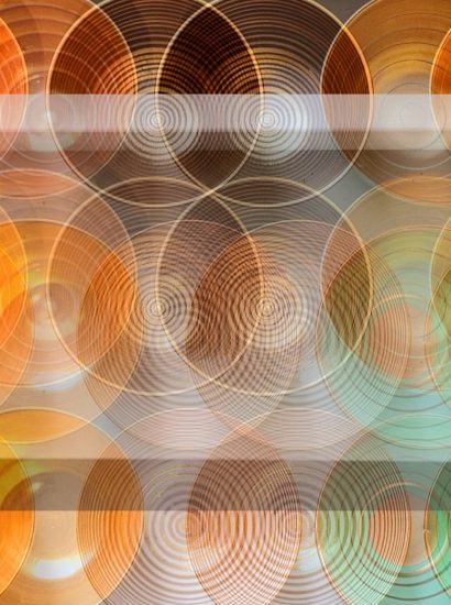 Manufakturen-Blog-PopArt-Projekt: Schalen III, golden (Wigmar Bressel) - basierend auf einem Foto in der Werkstatt der Independent-Keramikerin Frauke Alber in Bremen