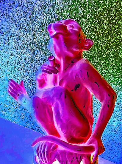 Manufakturen-Blog-PopArt-Projekt: Skulptur VII, pink / blau (Foto: Wigmar Bressel)