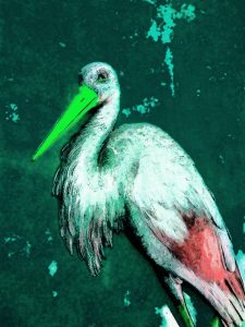 Manufakturen-Blog-PopArt-Projekt: Der Storch, grün (Foto: Wigmar Bressel)