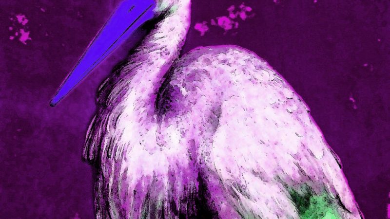 Manufakturen-Blog-PopArt-Projekt: Der Storch, violett (Foto: Wigmar Bressel)