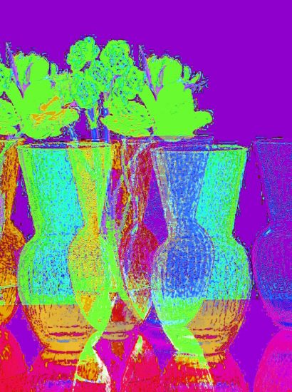 Manufakturen-Blog-PopArt-Projekt: Vasen III, lila (Foto: Wigmar Bressel) Sven Markus von Hacht Design de Noblesse