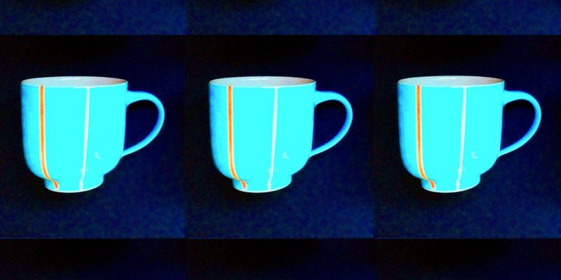 Manufakturen-Blog-PopArt-Projekt: Neun Becher I, türkis (Foto: Wigmar Bressel)