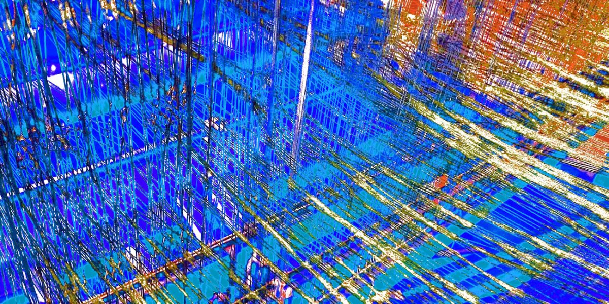 Manufakturen-Blog-PopArt-Projekt: Webstuhl, blau (Foto: Wigmar Bressel) Webmanufaktur Maike Weyrich Hamburg Bergedorf