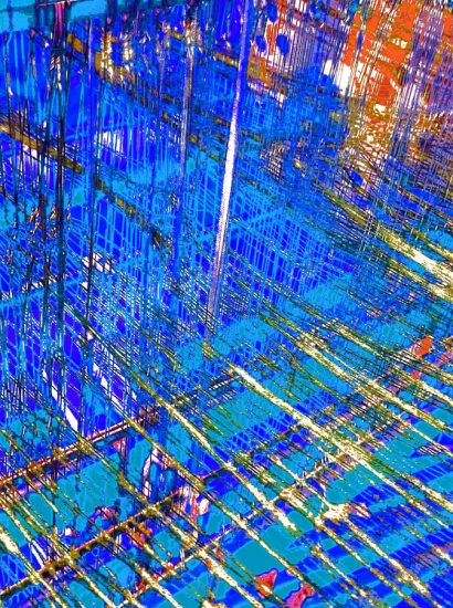 Manufakturen-Blog-PopArt-Projekt: Webstuhl, blau (Foto: Wigmar Bressel) Webmanufaktur Maike Weyrich Hamburg Bergedorf