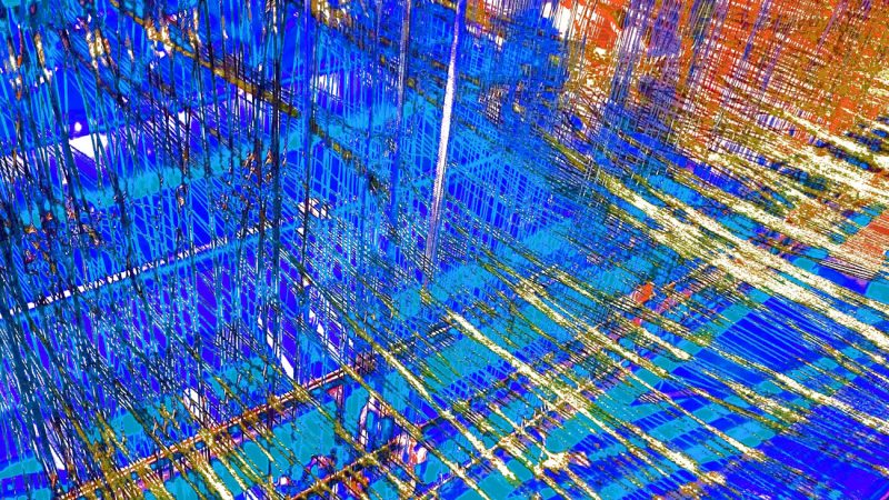 Manufakturen-Blog-PopArt-Projekt: Webstuhl, blau (Foto: Wigmar Bressel) Webmanufaktur Maike Weyrich Hamburg Bergedorf