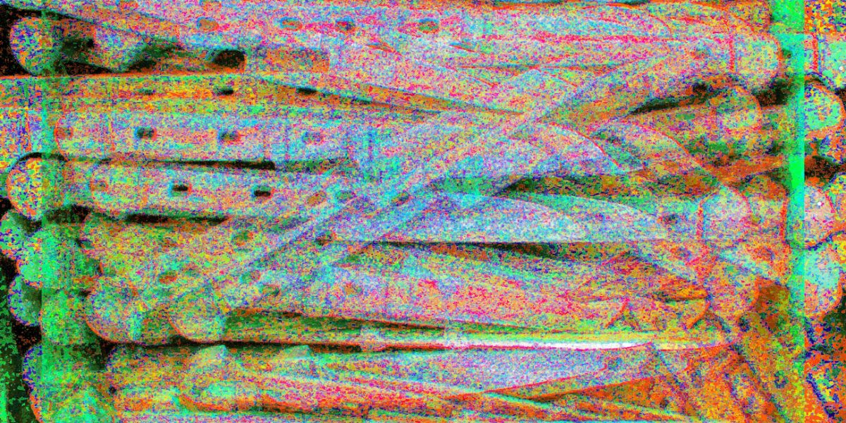 Manufakturen-Blog-PopArt-Projekt: Rohlinge, grün I (Foto: Wigmar Bressel) - basierend auf einem Foto in der Produktion der Solinger Messerschmiede Güde