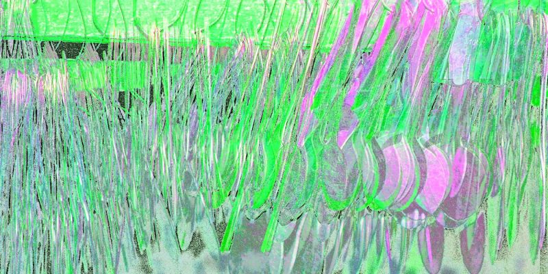 Manufakturen-Blog-PopArt-Projekt: Schablonen, grün (Foto: Wigmar Bressel) - basierend auf einem Foto im Werkzeugbau der Besteckmanufaktur von Koch & Bergfeld in der Bremer Neustadt