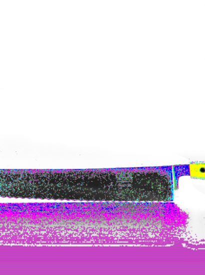 Manufakturen-Blog-PopArt-Projekt: Brotmesser II, gelb (Foto: Wigmar Bressel) - basierend auf einem Foto der Solinger Messerschmiede Güde