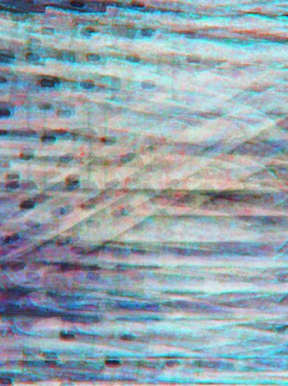 Manufakturen-Blog-PopArt-Projekt: Rohlinge, blau I (Foto: Wigmar Bressel) - basierend auf einem Foto in der Produktion der Solinger Messerschmiede Güde