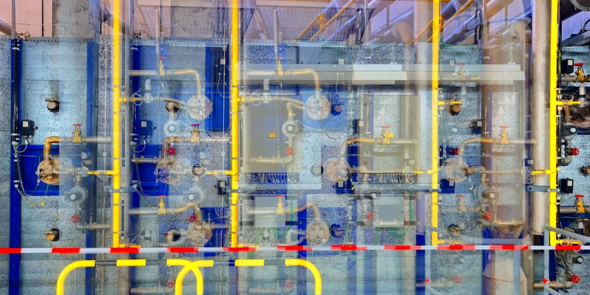 Manufakturen-Blog-PopArt-Projekt: Elektroverteilung IV (Brennofen), gelb (Foto: Wigmar Bressel) - basierend auf einem Foto am Brennofen in der Produktion der Porzellanmanufaktur Fürstenberg