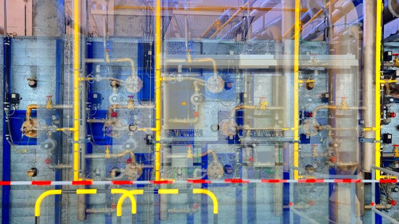 Manufakturen-Blog-PopArt-Projekt: Elektroverteilung IV (Brennofen), gelb (Foto: Wigmar Bressel) - basierend auf einem Foto am Brennofen in der Produktion der Porzellanmanufaktur Fürstenberg