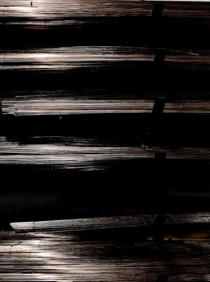 Manufakturen-Blog-PopArt-Projekt: Kupferdraht II, bronze (Foto: Wigmar Bressel) - basierend auf einem Foto im Zuschnitt bei Urban Lampenschirme in Arnsberg